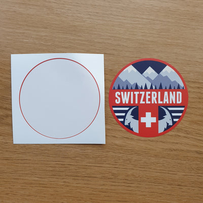 Switzerland Vinyl Sticker