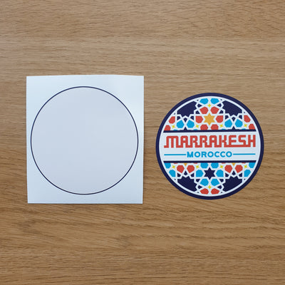 Marrakesh Morocco Vinyl Sticker