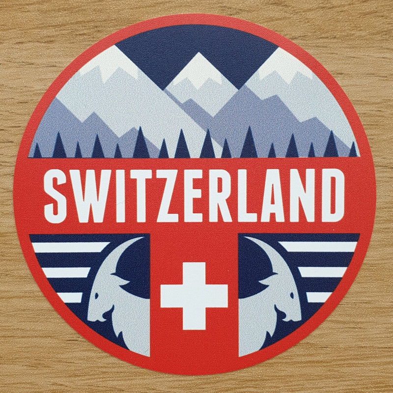 Switzerland Vinyl Sticker