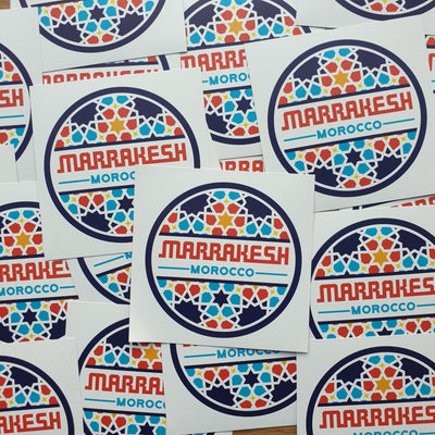 Marrakesh Morocco Vinyl Sticker