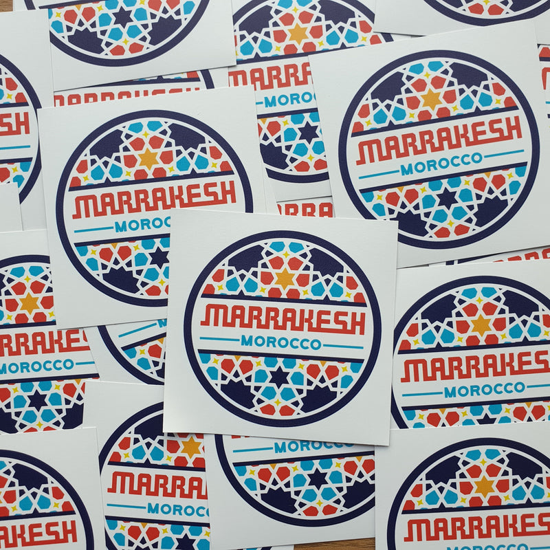 Marrakesh Morocco Vinyl Sticker