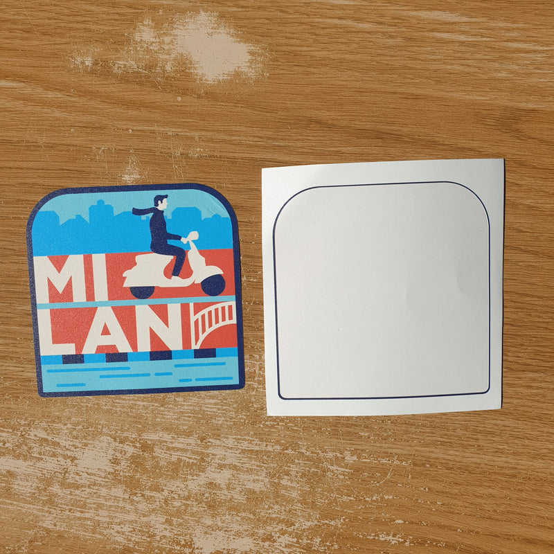 Milan Italy Vinyl Sticker
