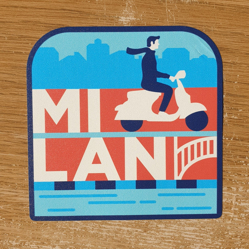 Milan Italy Vinyl Sticker