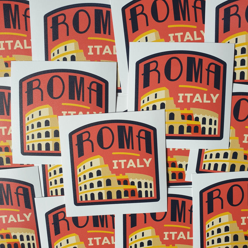Roma Italy Vinyl Sticker