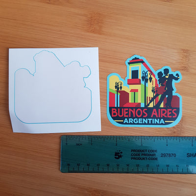 Buenos Aires, Argentina, Vinyl Sticker