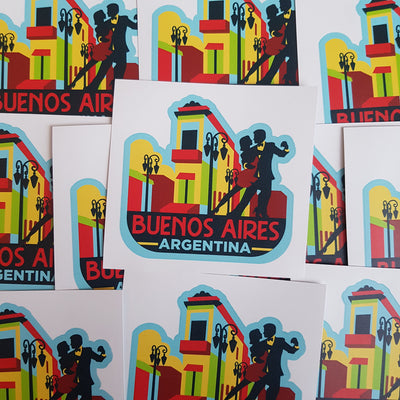Buenos Aires, Argentina, Vinyl Sticker