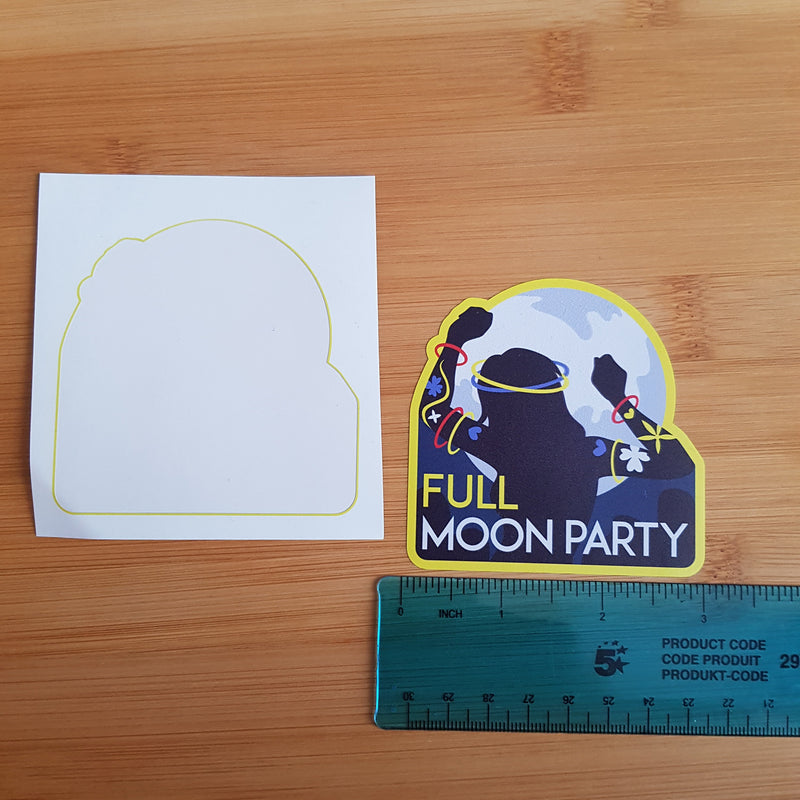 Full Moon Party, Koh Phangan, Vinyl Sticker