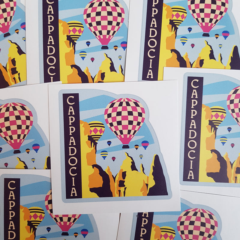 Cappadocia, Türkiye, Vinyl Sticker