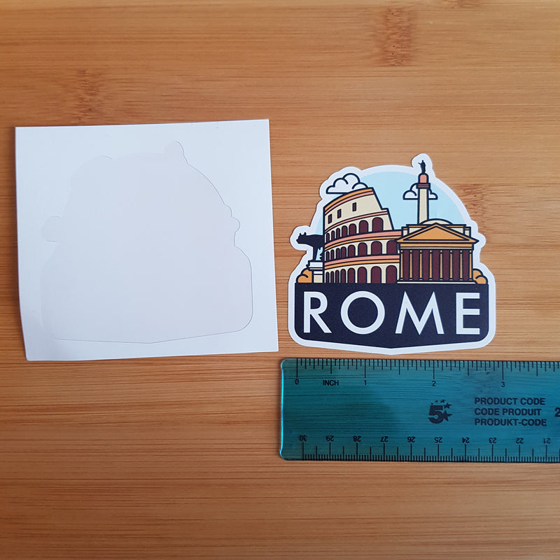 Rome, Italy, Vinyl Sticker
