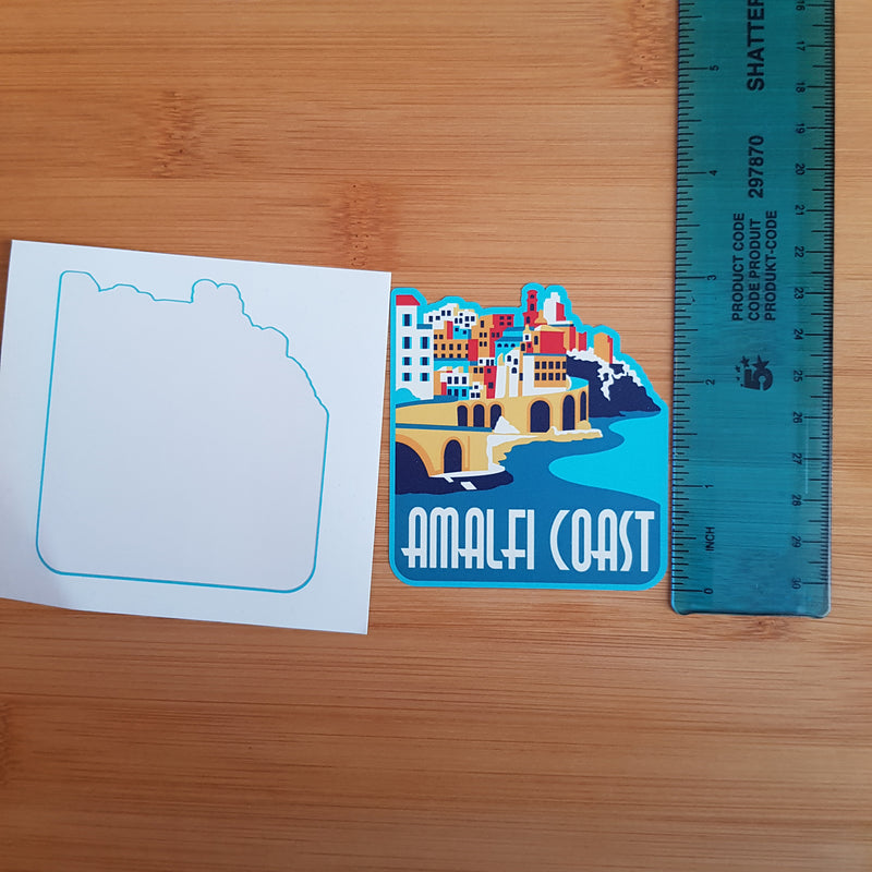 Amalfi Coast, Italy, Vinyl Sticker