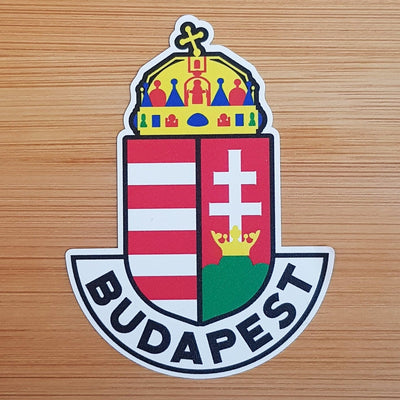 Budapest, Hungary, Vinyl Sticker