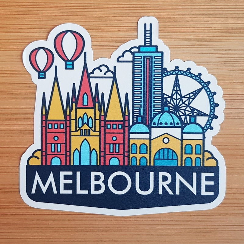 Melbourne, Australia, Vinyl Sticker