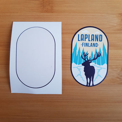 Lapland, Finland, Vinyl Sticker