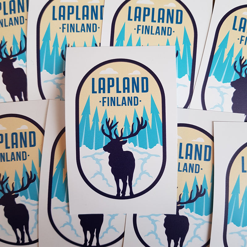 Lapland, Finland, Vinyl Sticker