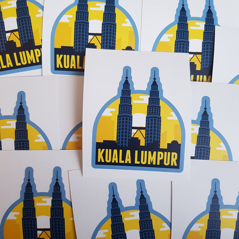 Kuala Lumpur, Malaysia, Vinyl Sticker