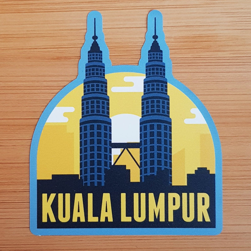 Kuala Lumpur, Malaysia, Vinyl Sticker