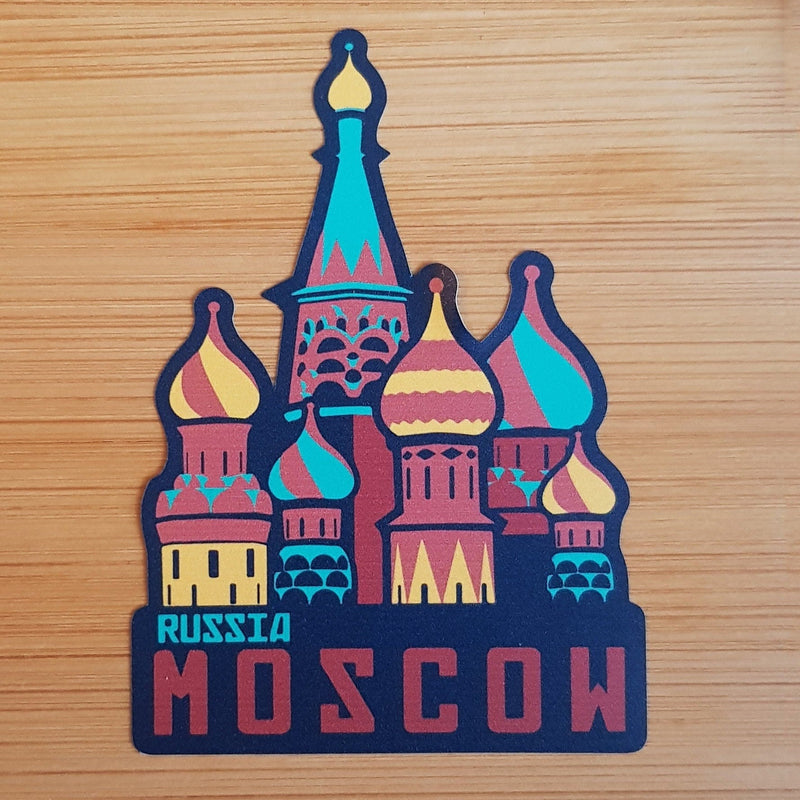 Moscow, Russia, Vinyl Sticker