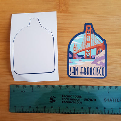 San Francisco, USA, Vinyl Sticker