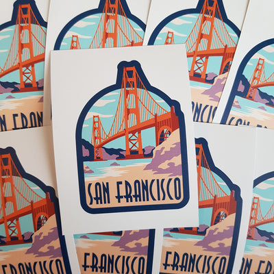 San Francisco, USA, Vinyl Sticker