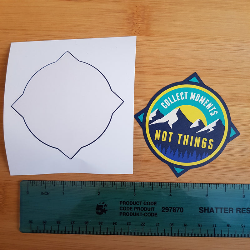 Collect Moments Not Things, Vinyl Sticker