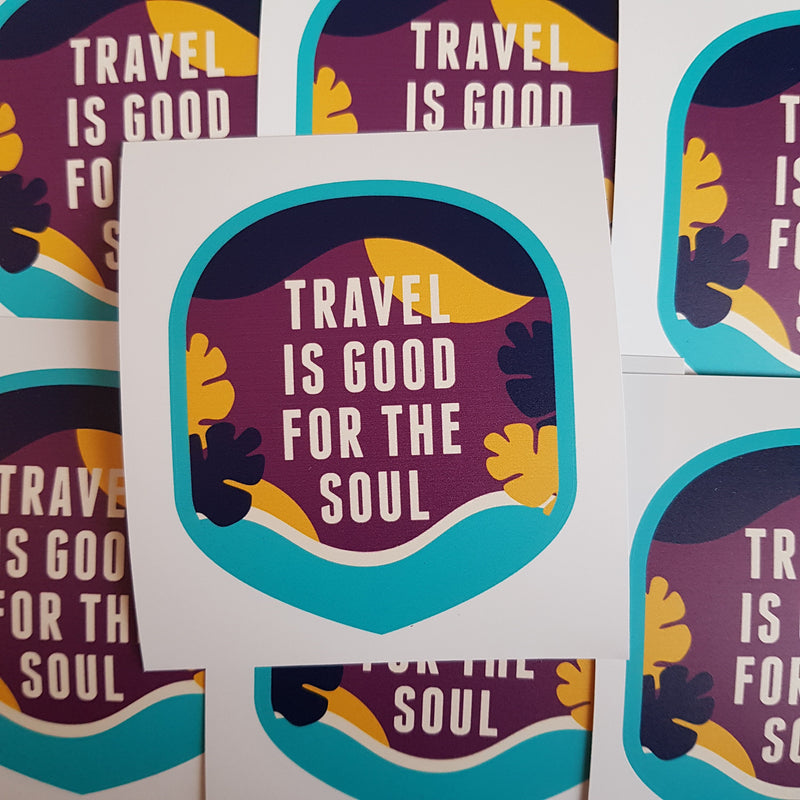 Travel is Good for the Soul, Vinyl Sticker
