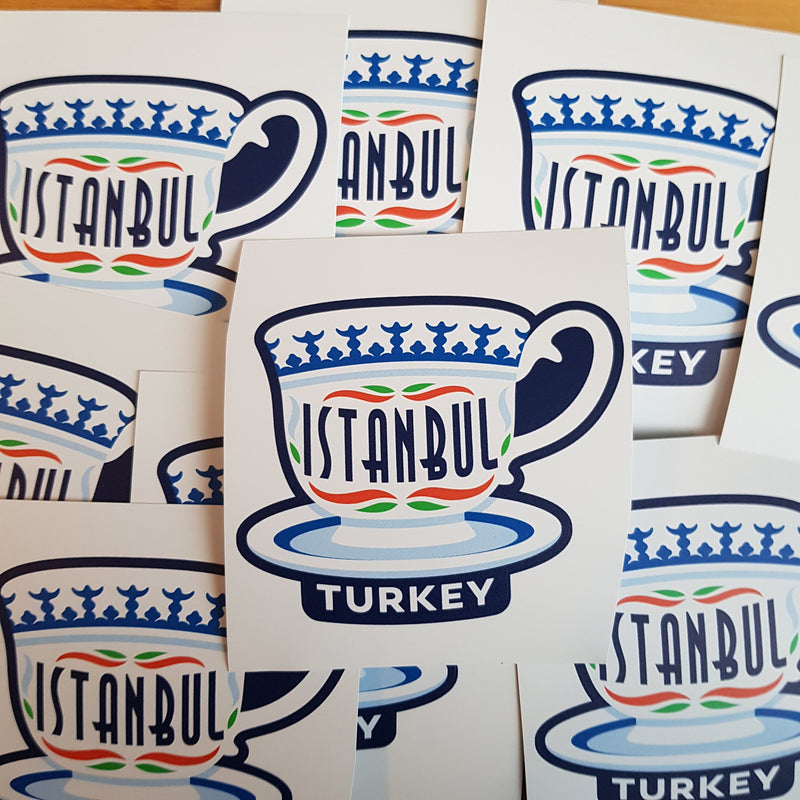 Istanbul, Turkey, Vinyl Sticker