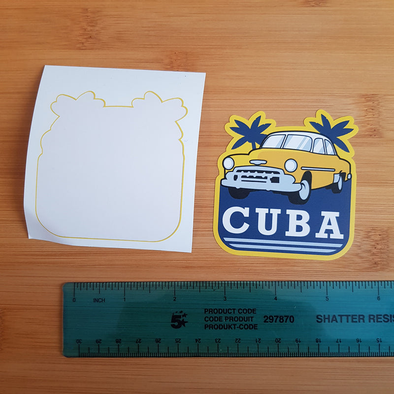 Cuba, Vinyl Sticker