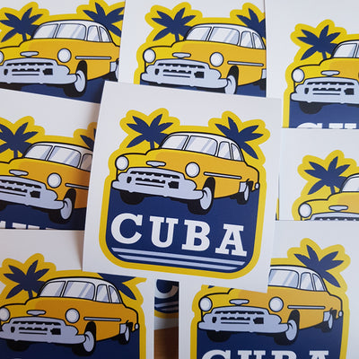 Cuba, Vinyl Sticker