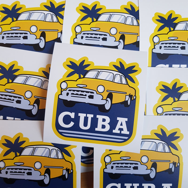 Cuba, Vinyl Sticker