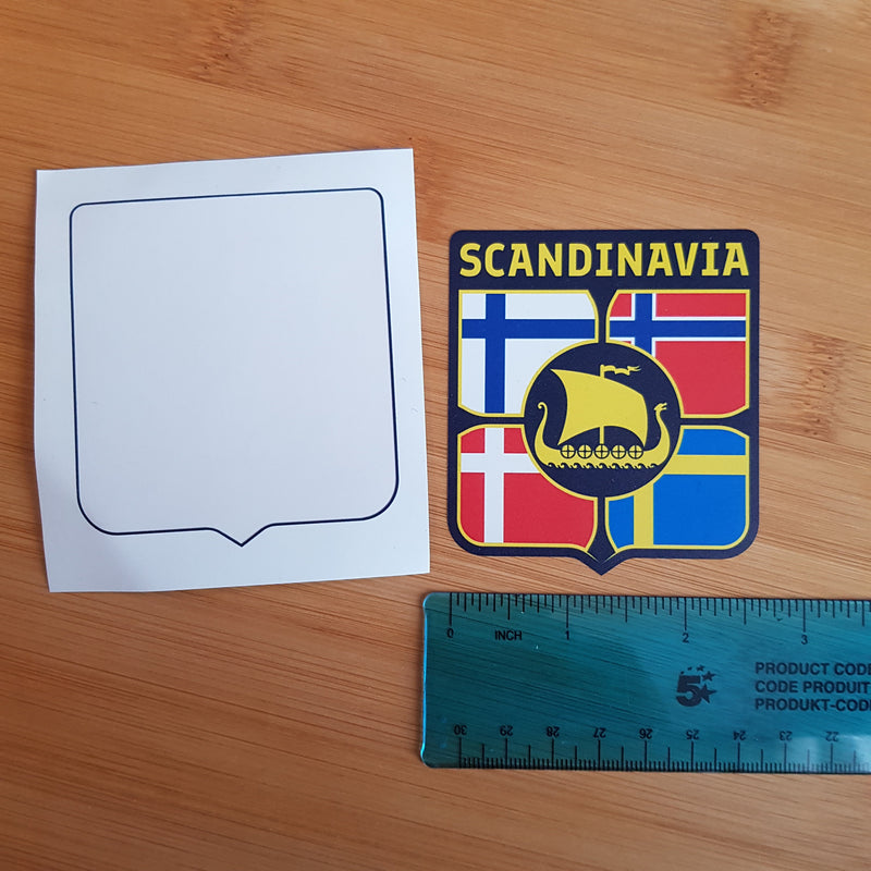 Scandinavia, Vinyl Sticker