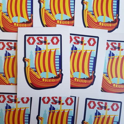 Oslo, Norway, Vinyl Sticker