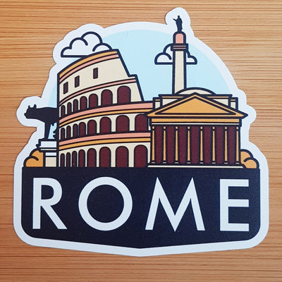 Rome, Italy, Vinyl Sticker