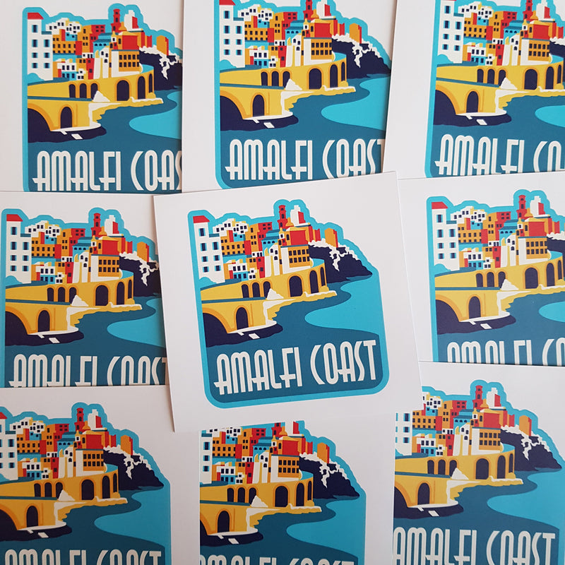 Amalfi Coast, Italy, Vinyl Sticker