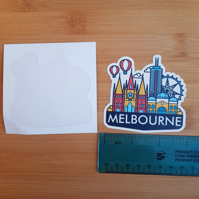Melbourne, Australia, Vinyl Sticker