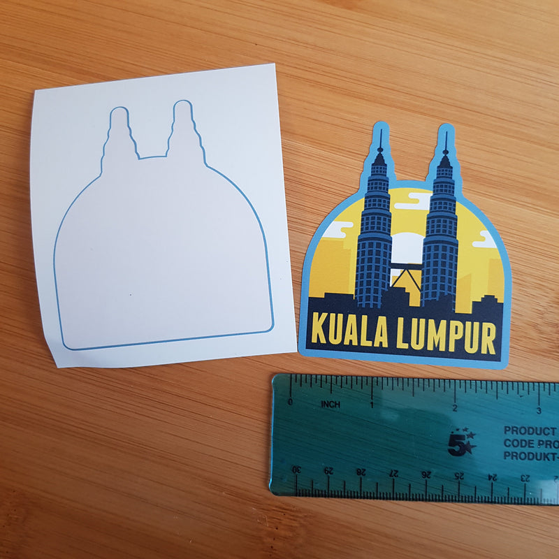 Kuala Lumpur, Malaysia, Vinyl Sticker