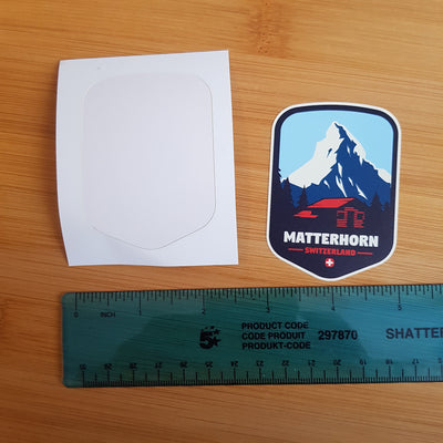 Matterhorn, Switzerland, Vinyl Sticker