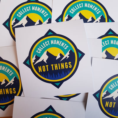 Collect Moments Not Things, Vinyl Sticker