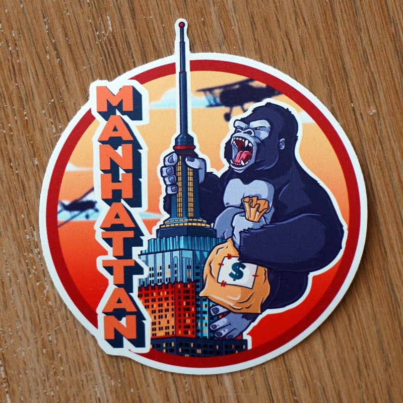 Manhattan King Kong Vinyl Sticker