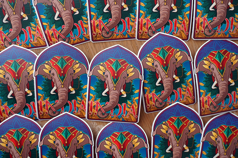 India Vinyl Sticker