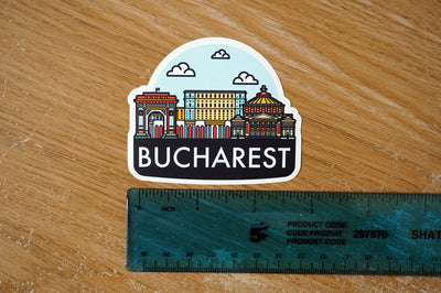 Bucharest Romania Vinyl Sticker