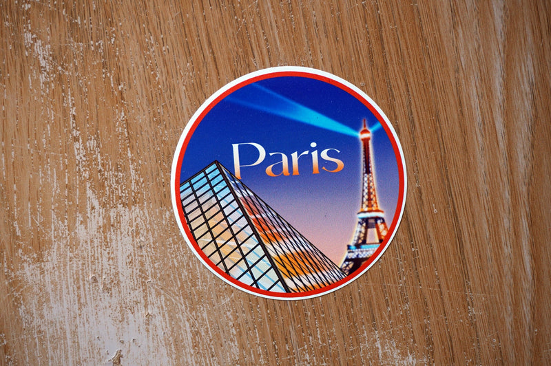 Paris France Vinyl Sticker