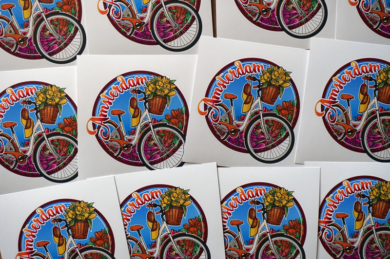 Amsterdam, The Netherlands Vinyl Sticker