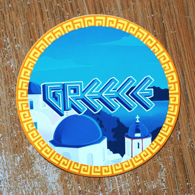 Greece Santorini Vinyl Sticker