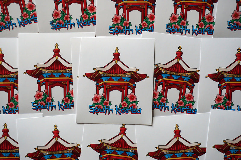 South Korea Vinyl Sticker