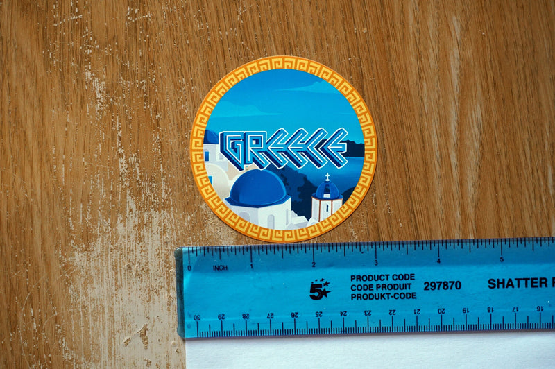 Greece Santorini Vinyl Sticker