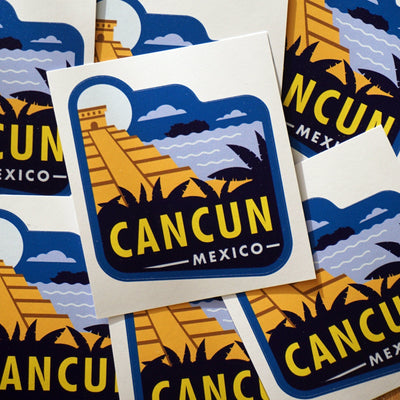 Cancun Mexico Vinyl Sticker