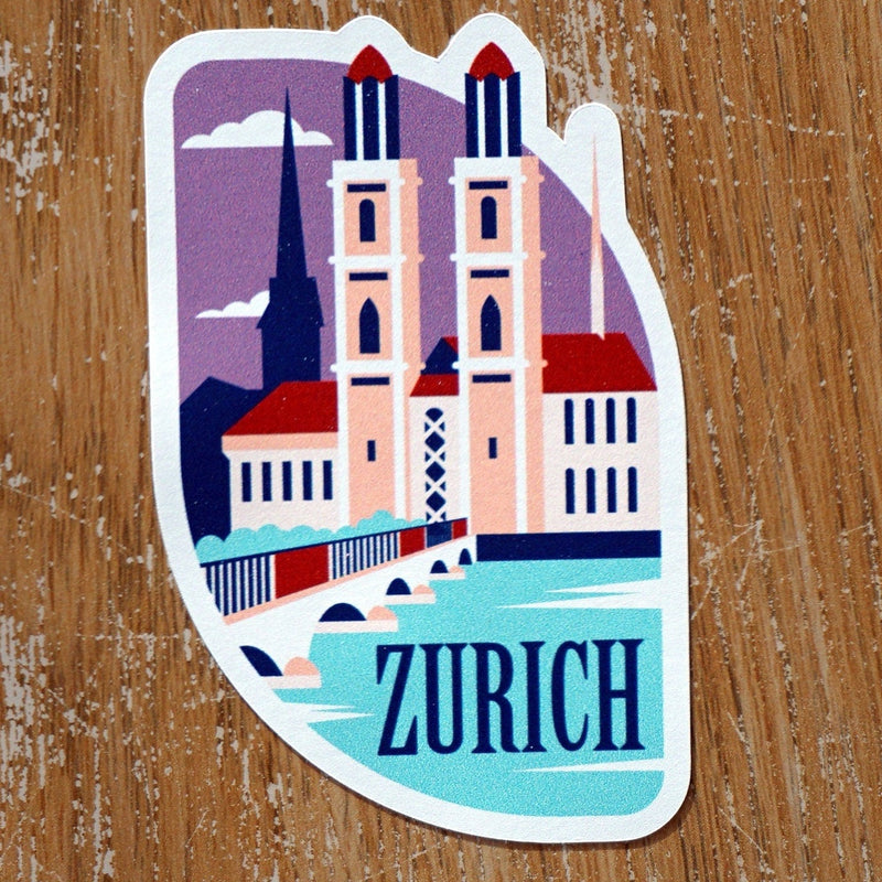 Zurich Switzerland Vinyl Sticker