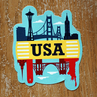 USA Vinyl Sticker
