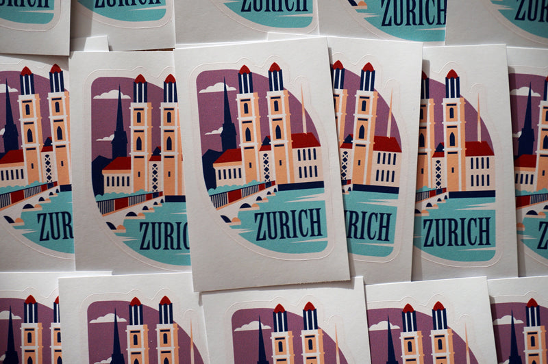 Zurich Switzerland Vinyl Sticker