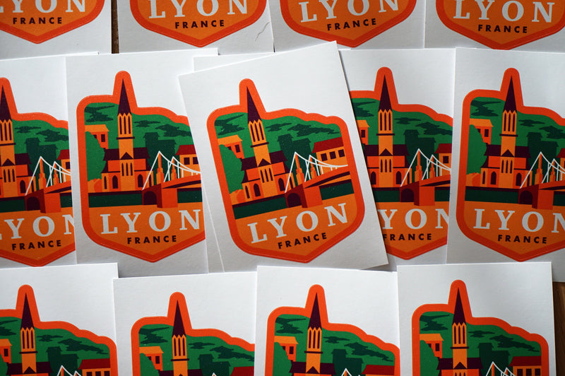 Lyon France Vinyl Sticker